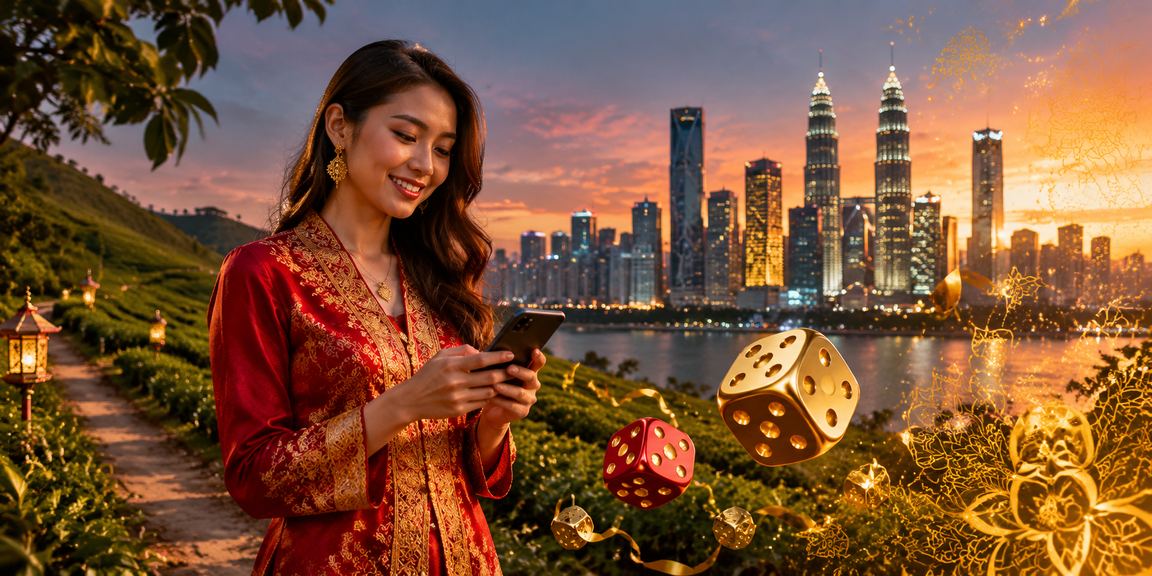 Pemain menyemak permainan dadu dan roulette semasa Hari Raya Kuala Lumpur